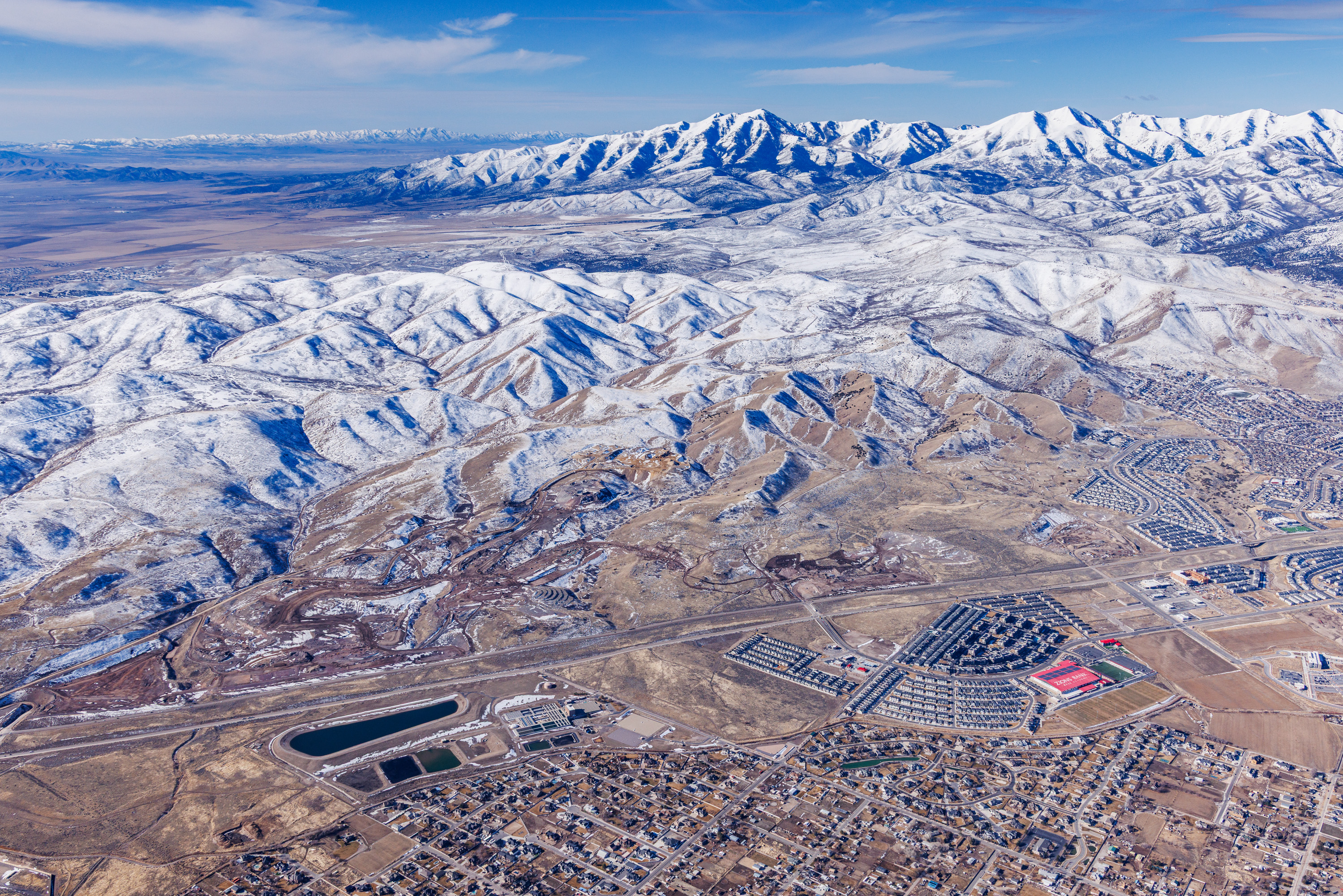 Panorama winter mountains