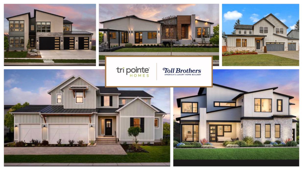 Homes by Tri Pointe and Toll Brothers